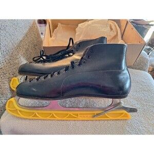 Vintage Riedell Red Wing Minn Ice Skates|Size 8|  Blades|BlacK